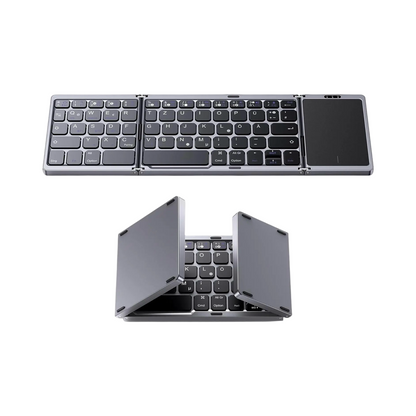 FoldKeyX, faltbare Tastatur mit Mousepad, kabellos